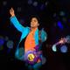 Prince performs in the pouring rain in Miami during Super Bowl XLI.